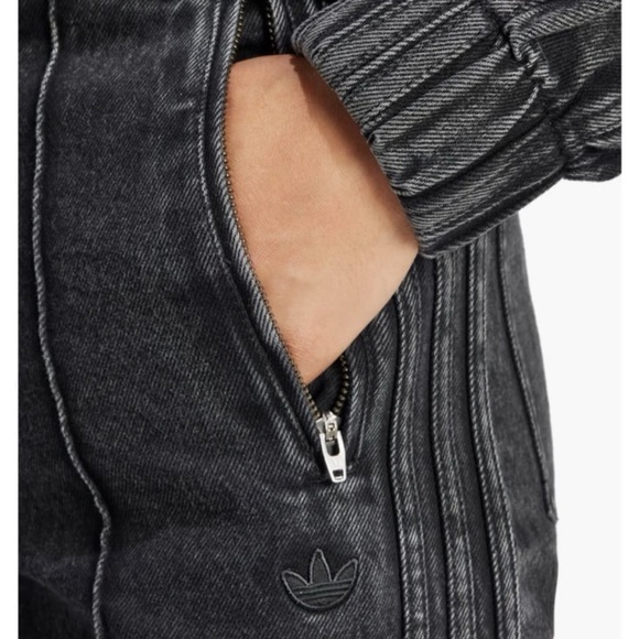 adidas Women's straight Leg Black Jeans - Picture 7 of 8